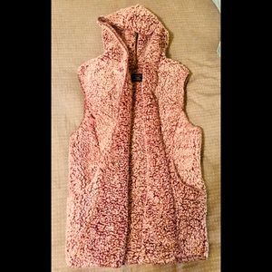 Love Tree Sherpa Hooded Vest